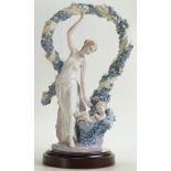 Lladro large figure Rebirth: Third in the Inspiration Millennium series, height 40cm on wood plinth.