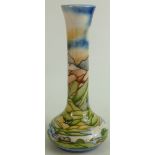 Moorcroft trial Vase decorated with Country scenes: Dated 12/04/18. Height 28.5cm.