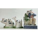 Rye Pottery figure True Love plus a Pig and a Goat: Rye pottery figure 20.