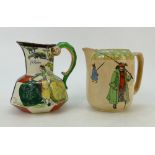 Royal Doulton Seriesware Jugs: Royal Doulton Ali Baba Seriesware jug and another decorated with