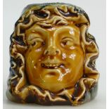 Doulton & Co double sided match striker as a woman's head: Height 8cm. unmarked with RD number.