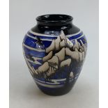Moorcroft Weeping Willow Vase: Limited edition 34/50, height 20cm, firsts in quality.