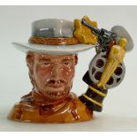 A Royal Doulton small prototype character jug - Clint Eastwood: Designed in 2005 for the celebrity