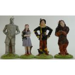 Royal Doulton Set of Wizard of Oz figures: Including Tin Man, Lion, Dorothy & Scarecrow.
