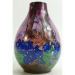 Royal Doulton Vase decorated with trees and landscape: In various colours dated 1924, height 22cm.