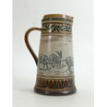 Doulton Lambeth Stoneware Lemonade Jug: Decorated with Goats by Hannah Barlow & Frank Butler,