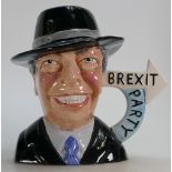 Bairstow Manor Collectables character jug Nigel Farage -Let the People Decide: Brexit Party,