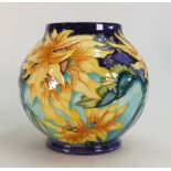 Moorcroft Topeka vase: Limited edition 94/200 and signed by designer Jeanne McDougall.