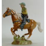 Beswick model of a Cowboy 1377: Re stuck tail.