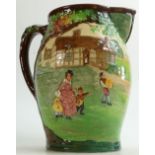 Royal Doulton Loving Cup/Jug The Regency Coach: 1920s limited edition of 500, height 27cm.