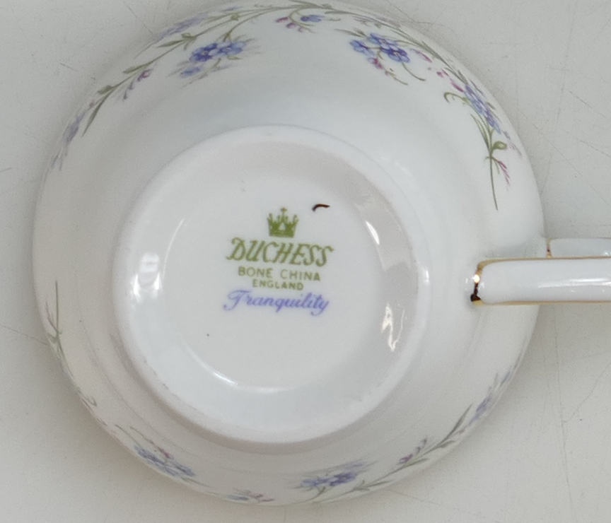 A Duchess china tea set in the Tranquility design: Including cups & saucers, cake stand etc. - Image 2 of 2