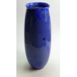 Stroomer John 20th/21st century Blue Spotted Vase: Porcelain footed tall vase with rimmed neck,