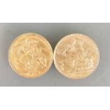 Two 22ct gold Full Edward VII Sovereigns: Dated 1902 & 1908 (2):