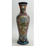 Moorcroft Prestige Rooftop Paradise Vase: Number 25 of a special edition and signed by designer