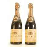Two bottles of vintage Louis Saurier champagne: Reserved for Gt Britain 1928.