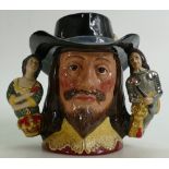 Royal Doulton large two handled character jug King Charles I D6917: Limited edition with