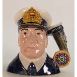 Royal Doulton large character jug Admiral Beatty D7226: Limited edition from the First Word War
