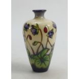 Moorcroft Hepatica Vase: Height 16cm.