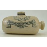 Doulton Lambeth Stoneware improved Foot Warmer: Foot Warmer, length 24cm.