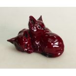 Royal Doulton Flambe model of a pair of Kittens:
