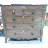 Georgian Mahogany Inlaid Chest of Drawers: