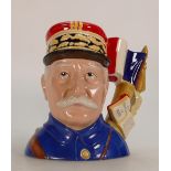 Royal Doulton large character jug General Foch D7228: Limited edition from the First Word War
