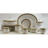Paragon china tea, coffee and dinner ware in the Athena design: Including 14 cups & saucers,