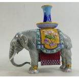 Royal Doulton prototype large Elephant Candlestick: Marked with The Property of Royal Doulton and