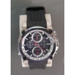 Bulova Precisionist Wacth: 1/1000 chronograph, water resistant to 300 metres, stainless steel back,