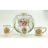 A collection of Shelley items to include: George VI & Elizabeth coronation beaker,