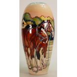 Moorcroft Vase The Showground: Limited edition vase by Kerry Goodwin number 50 of 50.