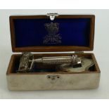 Wilkinson Sword Safety Razor: Chromed box, leather strop.