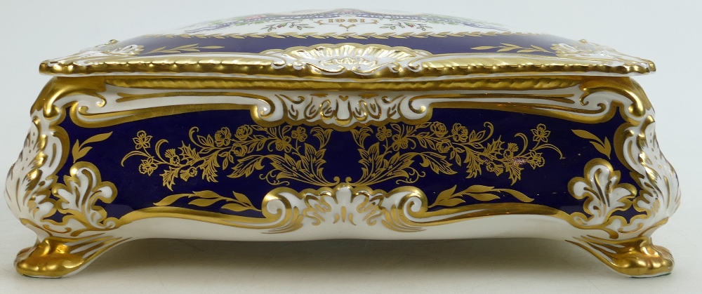 A Paragon commemorative Cigar Casket: Gilded and decorated with the Marriage of Prince of Wales & - Image 5 of 5