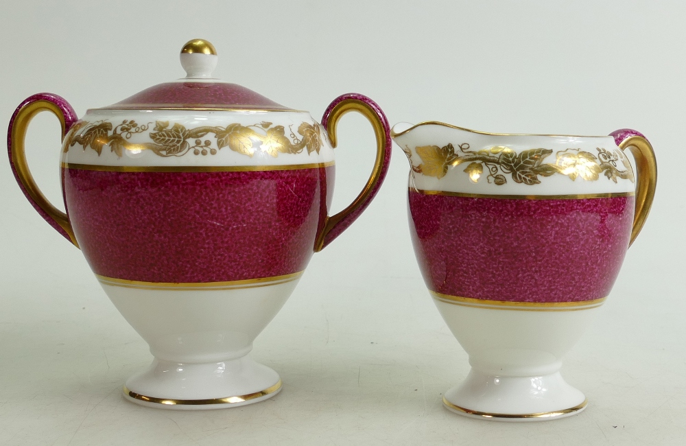 Wedgwood Whitehall patterned tea ware to include: 6 x cups and saucers, teapot, cream & sugar bowl, - Image 3 of 5