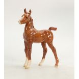 Beswick chestnut Arab foal 1407: (Both front legs restored & minute chip to one ear).