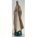 Lladro Stoneware figure: Bread of life, height 41cm.