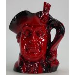 Peggy Davies character jug George Washington: Ruby Fusion colourway.