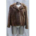 A Blonde Mink fur ladies Jacket: Size 10.