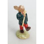 Royal Doulton Bunnykins figure Drum Major DB109: In green colourway, limited edition.