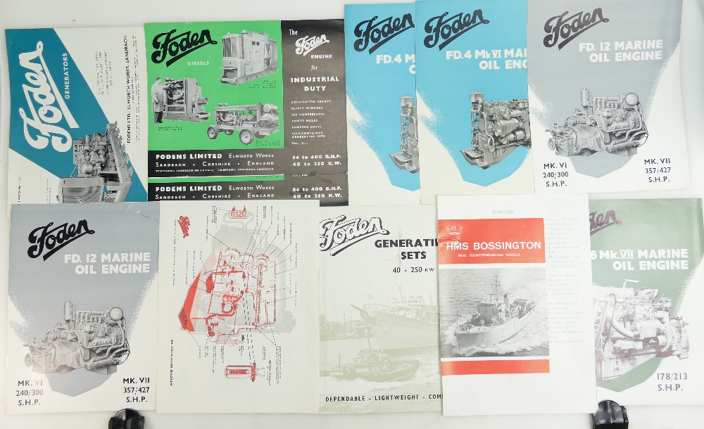 A collection of Foden Commercial Vehicle Ephemera: Sourced from a Company Master Engineer to