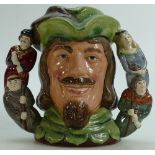 Royal Doulton large two handled character jug Robin Hood D6998: Limited edition with certificate.