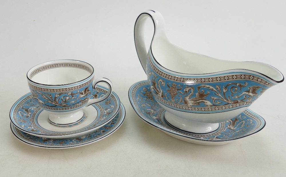 Wedgwood Florentine patterned large collection of dinner & tea ware to include: 12 x cups and - Image 4 of 5