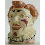 Royal Doulton large character jug Red Haired Clown D5610: Restored.