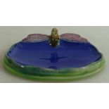 Royal Doulton Lambeth Bibelot dish decorated with a Butterfly: Made for Wrights Coaltar Soap,
