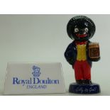 Royal Doulton Advertising Figure Golly AC1 and name stand: Limited edition from 20th Century
