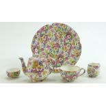 James Kent Chintz Du Barry Fenton Pottery items to include: A 5 piece breakfast set.