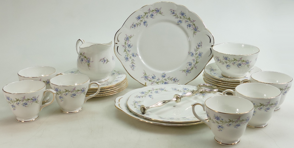 A Duchess china tea set in the Tranquility design: Including cups & saucers, cake stand etc.