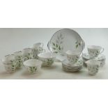 A collection of Shelley Pastoral 13893: A 23 piece part tea set.