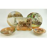 Royal Doulton Seriesware: A collection of Royal Doulton Seriesware to include the gypsies,