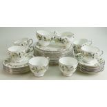 Wedgwood Beaconsfield patterned dinner & tea ware to include: 8 x cups, 6 x saucers,